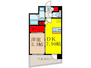 セレニテ江坂ルフレの物件間取画像